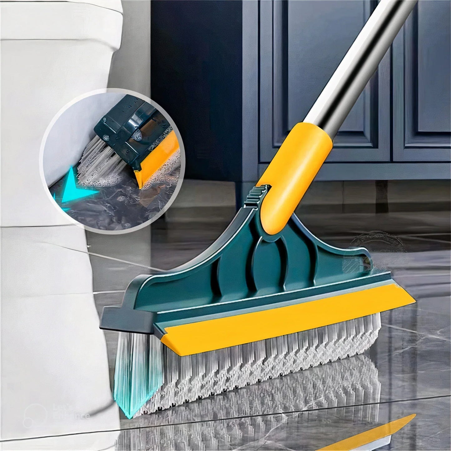 2 in 1 Bathroom Floor Cleaning Brush