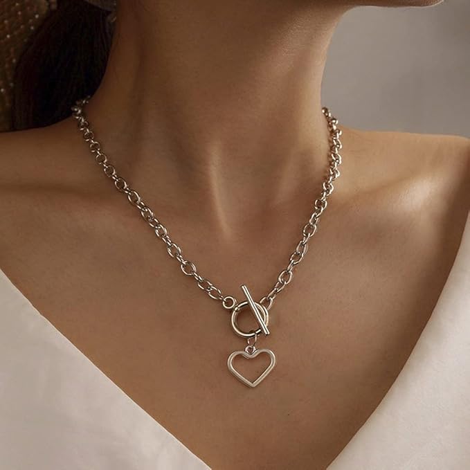 Heart Toggle Necklace for Women