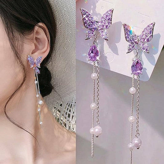 Butterfly hanging earrings For Women And Girls
