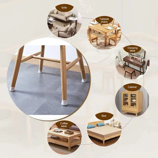 Anti Slip Chair Leg Cover Pack of 4