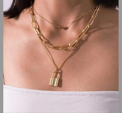 Latest Stylish Multilayer Necklace Pack of 1