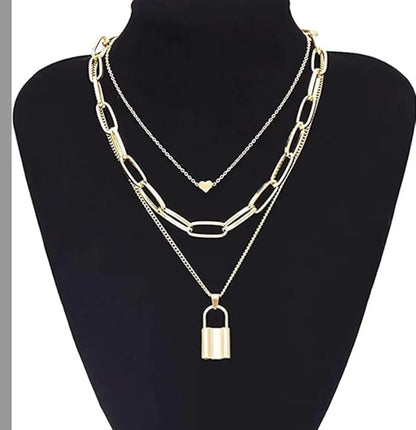 Latest Stylish Multilayer Necklace Pack of 1