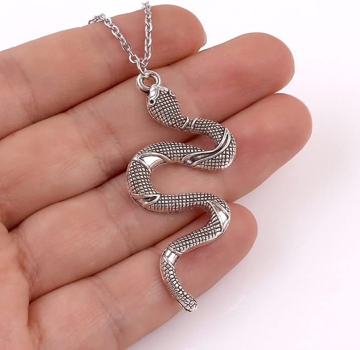 Snake Pendant Necklace for Men & Women's Halloween Jewelry