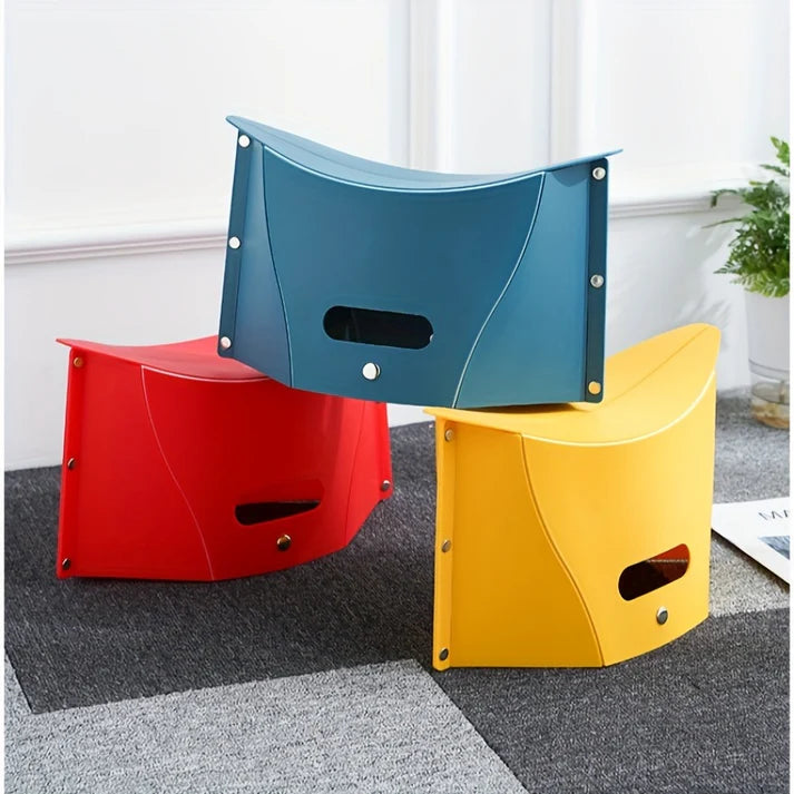 Ultra-Compact Folding Stool (Random Colors)