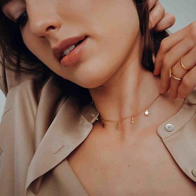 Shiny stars elegant  neck chains