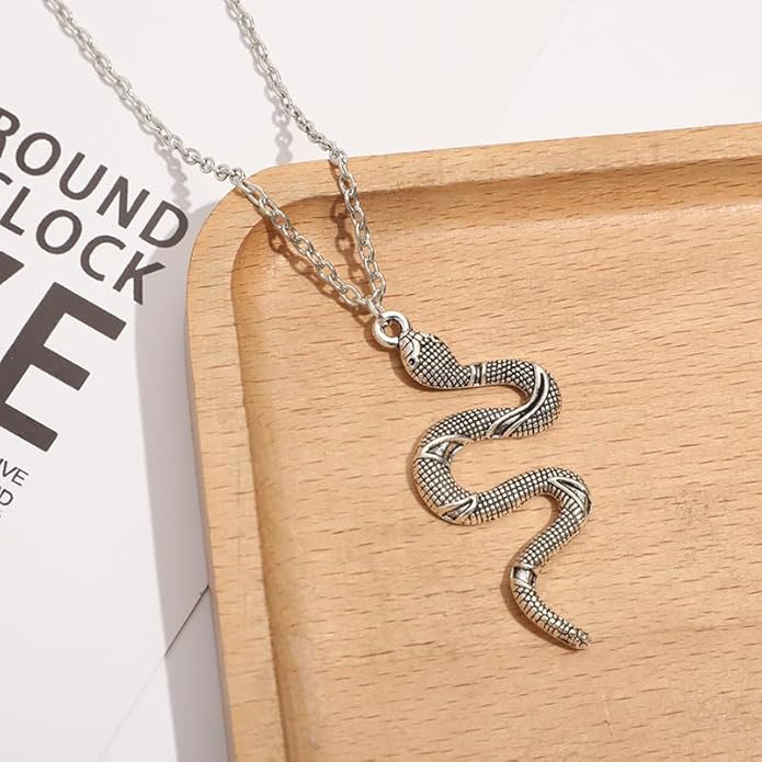 Snake Pendant Necklace for Men & Women's Halloween Jewelry