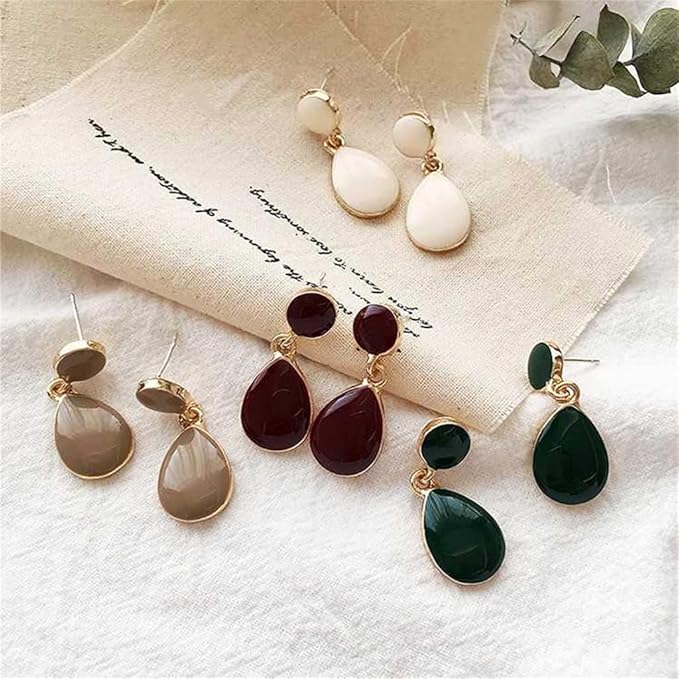 Water drop Anti tarnish Earrings for women
