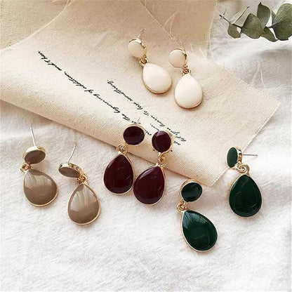 Water drop Anti tarnish Earrings for women