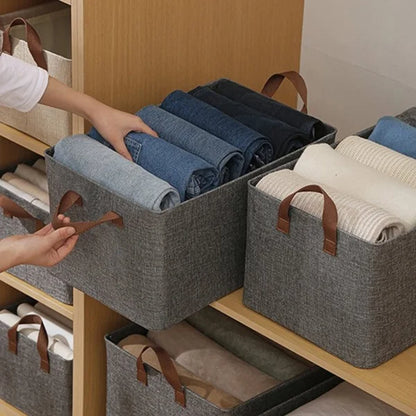 26L Collapsible Storage Basket with Steel Frame Pack of 2
