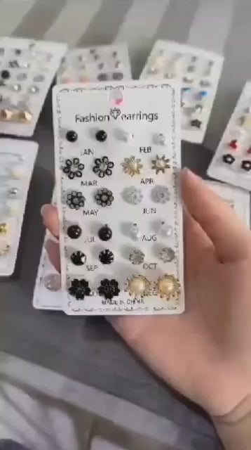 Earrings combo set of 96 pairs for all Occasions
